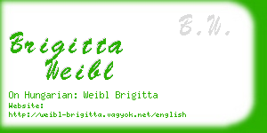 brigitta weibl business card